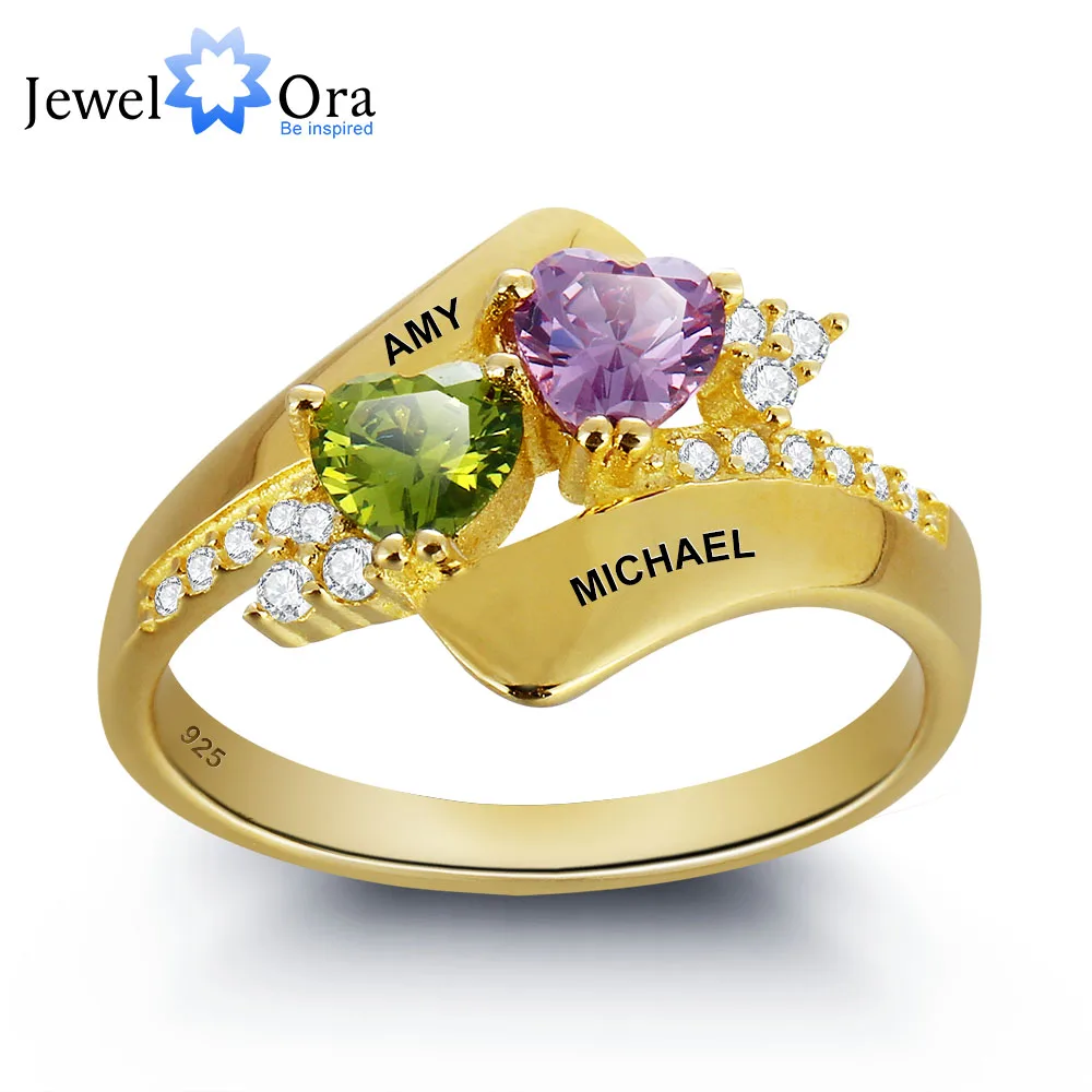 Индивидуальная гравировка кольцо с камнем талисманом искусственное серебро