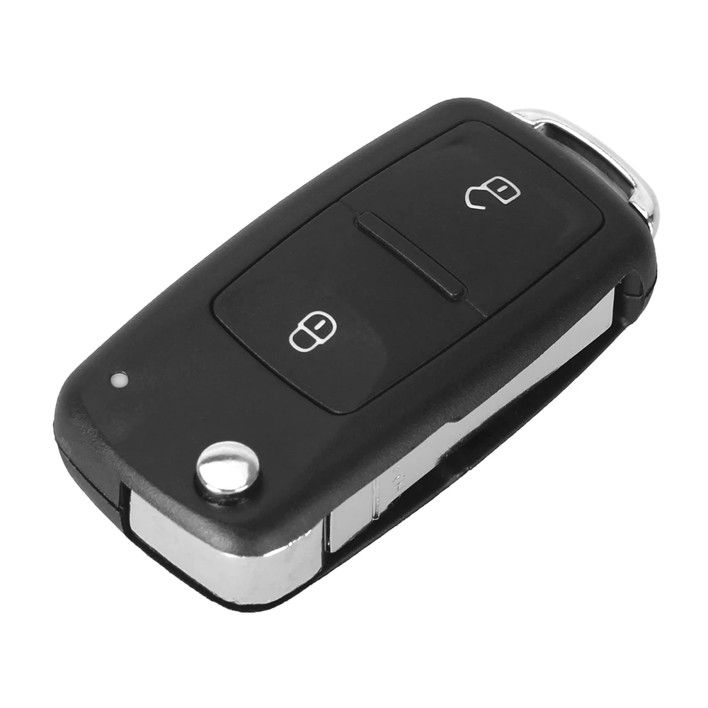 Dandkey NEW 2 Button Uncut Folding Flip Remote Key Replacement Case FOB Shell For Vw VOLKSWAGEN Transporter T5 Polo G|shell replacement|shell case