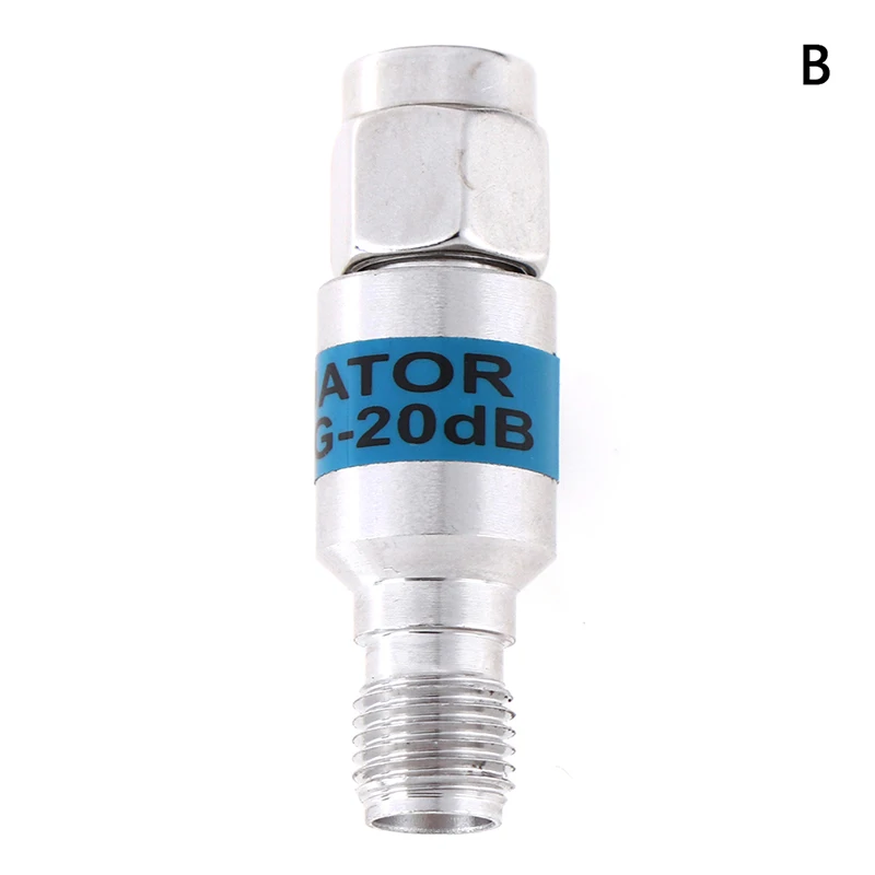 B 1 шт. 2 Вт SMA 6 ГГц DC-6GHz коаксиальный фиксированный аттенюаторы частота SMA фиксированные разъемы - Цвет: B