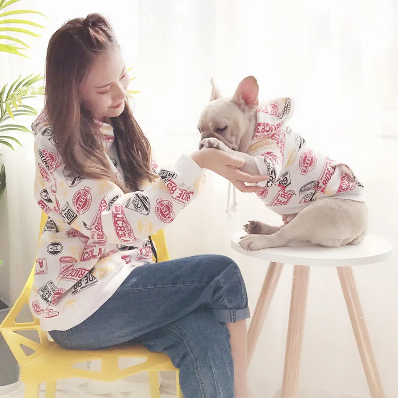 Зимняя Теплая Флисовая семейная Одежда для собак костюм родителей и детей пальто