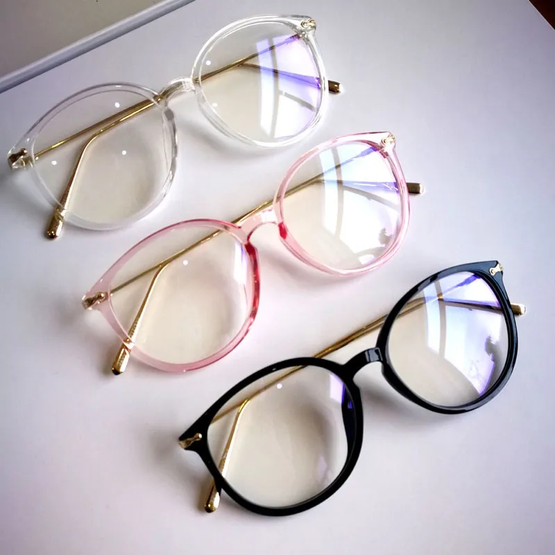 Модные очки Женские винтажные круглые очки женские оправа из сплава очки простые очки
