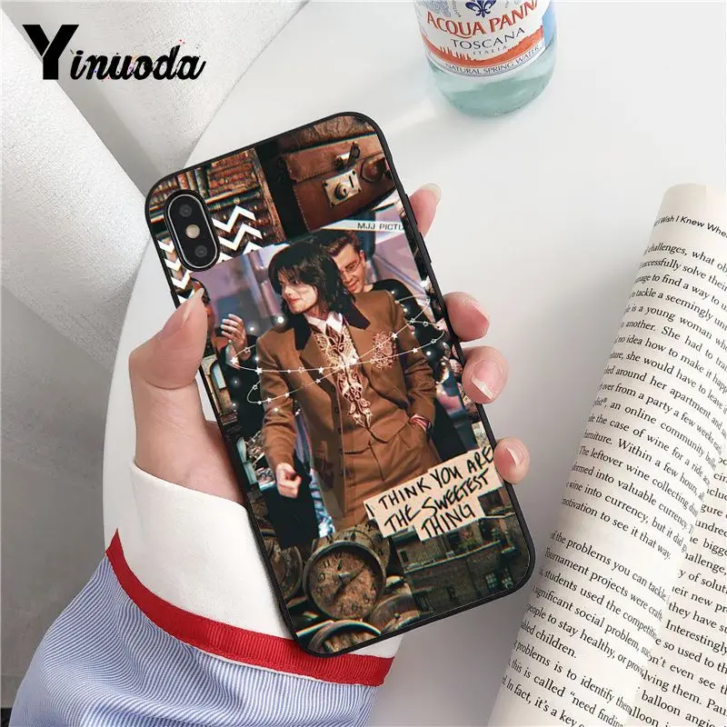 Yinuoda Майкл Джексон танцующий Король Черный Мягкий чехол для телефона из ТПУ iPhone 6S