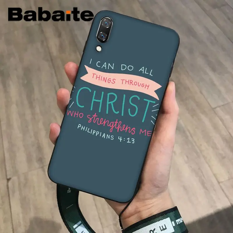 Чехол для телефона Babaite с текстом из Библии филиппинскими мотивами Иисусом