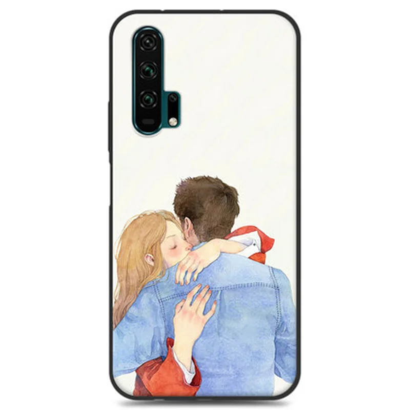 Чехол бампер для Huawei Honor 20 Pro мягкий силиконовый чехол из ТПУ телефона 20Pro задние