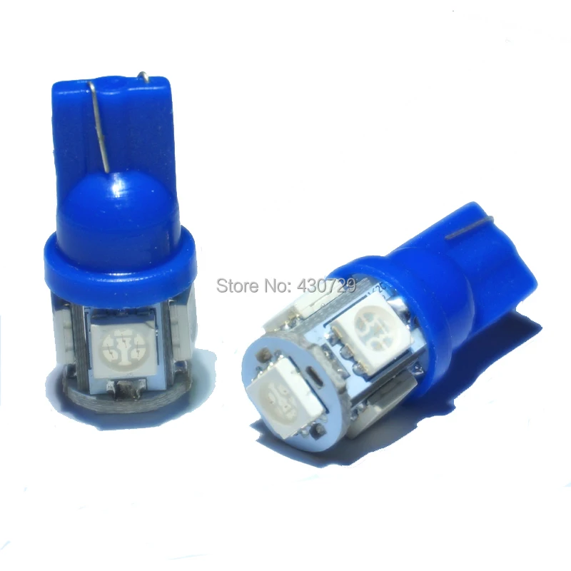 KTSCAR 100 шт./лот оптовая продажа Автомобильные светодиодные лампы T10 W5W 194 5 led SMD 5050