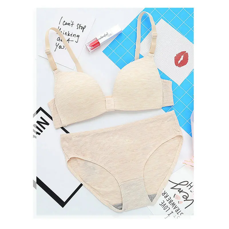 

Pure Cotton Maiden Without Steel Ring Comfortable and Soft Bras Factory Price
