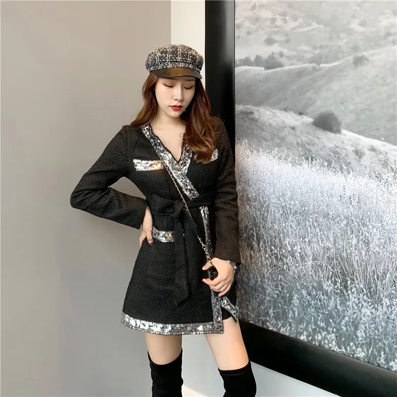 HziriP 2019 Vintage Elegant Cotton Dress Women New Spring Autumn Slim Fit Fresh Solid OL Party Dresses High Waist Sashes Belt | Женская
