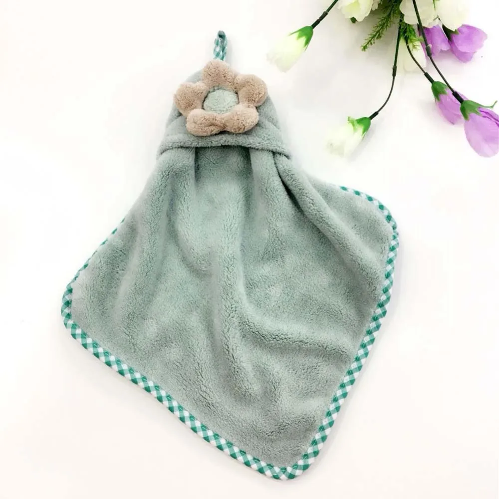 2 шт. прекрасный цветочный супер мягкой микрофибры ручной Полотенца пятью