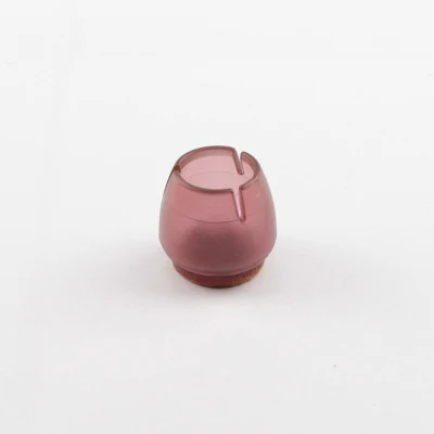 6 12Pcs Chair Leg Caps Assorted Round Square Rectangle Felt Silicone Floor Protector Furniture Table Feet Covers Dark Red - Цвет: 6