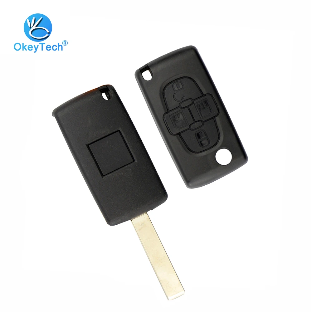 OkeyTech 4 кнопки CE0536 раскладной складной 307/407 лезвие с держателем аккумулятора