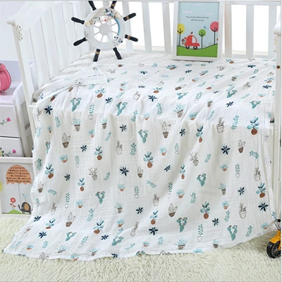 22 1Pc Muslin Cotton Baby Swaddle Wrap Newborn Wipes Blankets Bath Gauze Infant Sleepsack Stroller Cover Play Mat Baby Deken - Цвет: 22