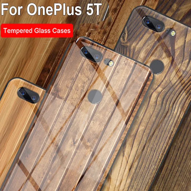 Чехол для OnePlus5T чехол из закаленного стекла дерево камень искусственный OnePlus 5T 5t
