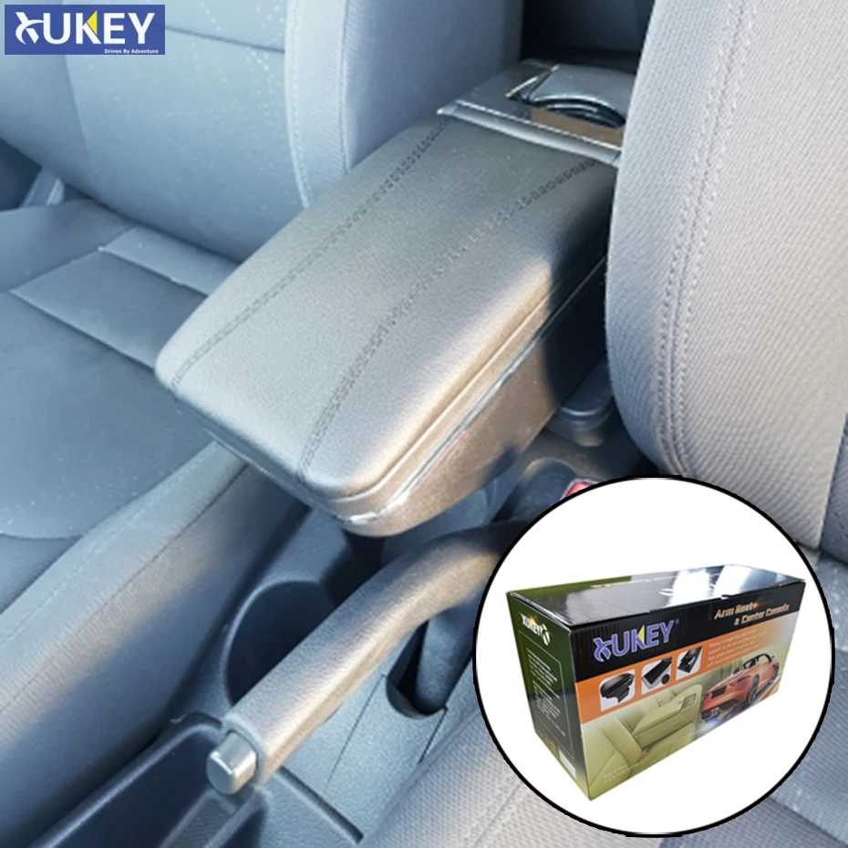 XUKEY для Kia Rio Центральная консоль подлокотник 2012 2016 2013 2014 2015 черный кожаный