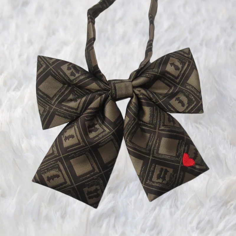 2 pcs / lot JK Uniform Clothes chocolate candy grid cute bow tie bowtie | Аксессуары для одежды