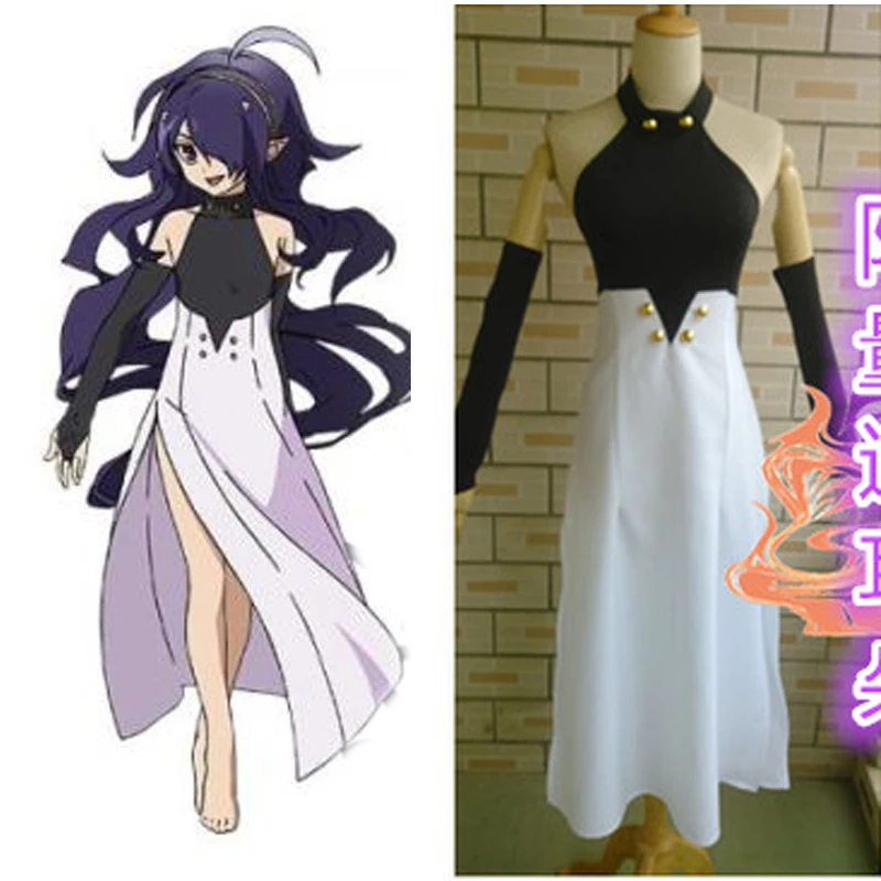 Owari no Seraph Косплэй костюм Asuramaru платье + перчатки головные уборы|glove cut|gloves knifegloves grip |