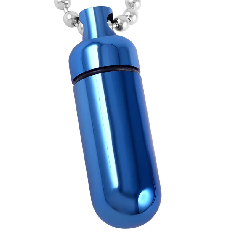 JJ8075 золы держатель Keepsake ожерелья из нержавеющей стали может открыть таблетки