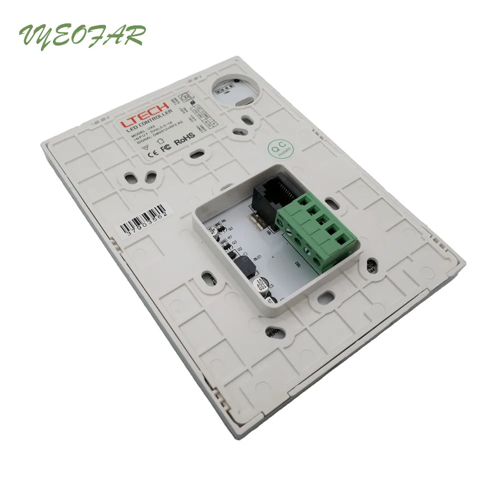 Светодиодный диммер контроллер стеклянная Сенсорная панель 2 4 GHz RF DMX512