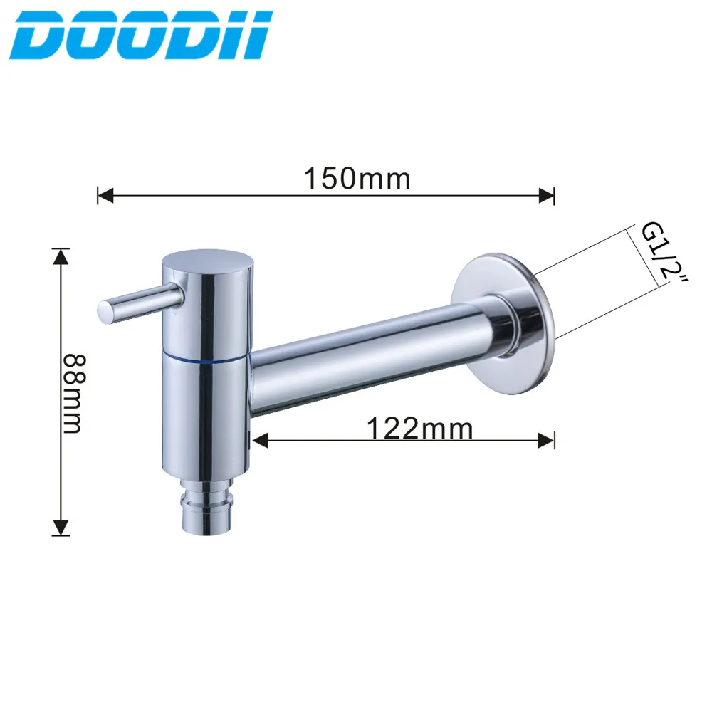Doodii современные модные садовые латунные быстрооткрытые удлиненный кран