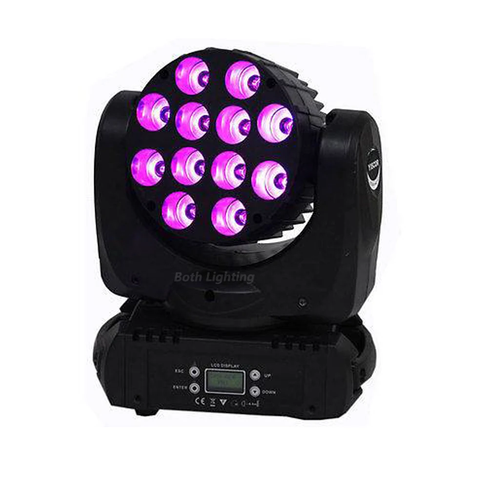 12*10 Вт RGBW 4in1 мыть led переносное потолочное освещение DMX512 головы луч в сценическое