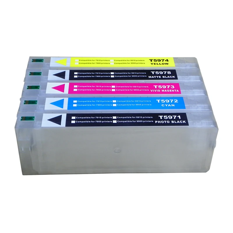 Новый T5971 T5974 T5978 пустой пополняемый картридж для чернил Epson Stylus 7700 9700 7710 9710 с
