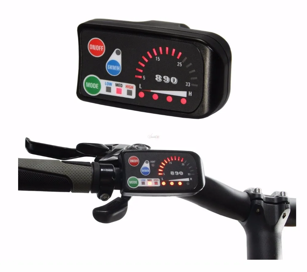 ConhisMotor 24 в 36 48 eBike 3 speed PAS LED890 панель управления дисплей для совместимого