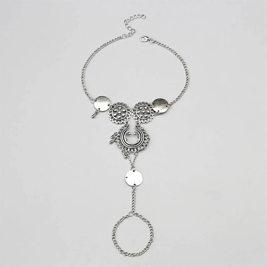 Браслет с кисточками на лодыжке для женщин Tobillera boho Enkelbandje Halhal Cheville Серебряная цепочка для ног Ювелирные изделия Femme Pulseras Mujer