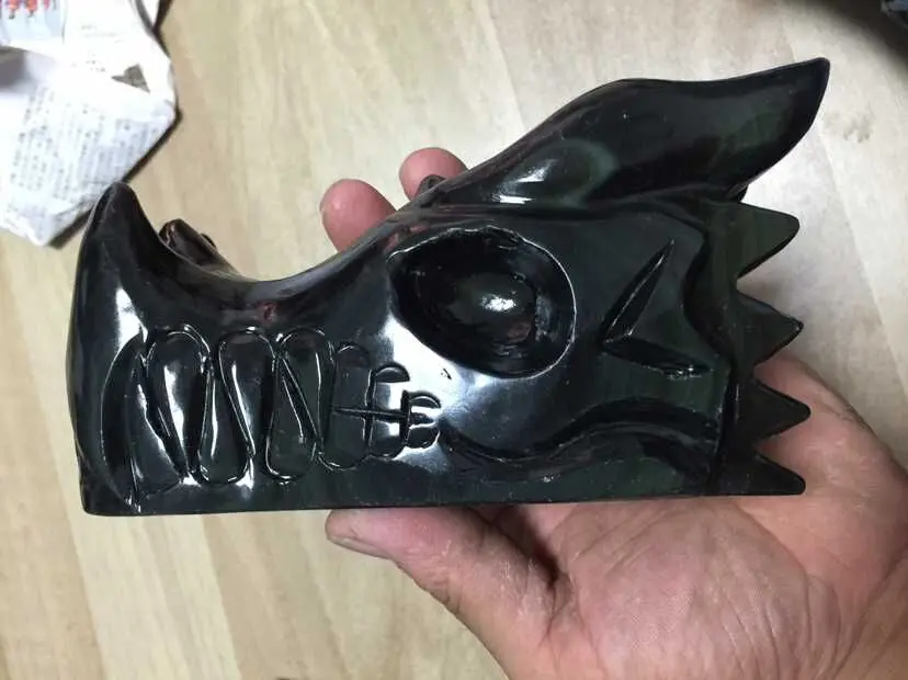 Новые поступления 100% натуральный Дракон из обсидиана череп на продажу|skull|skull