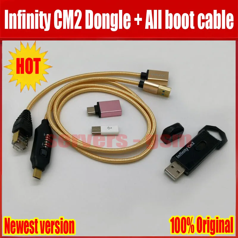 Оригинальный новый ключ Infinity CM2 бокс infinity Dongle + umf все в одном кабель загрузки для