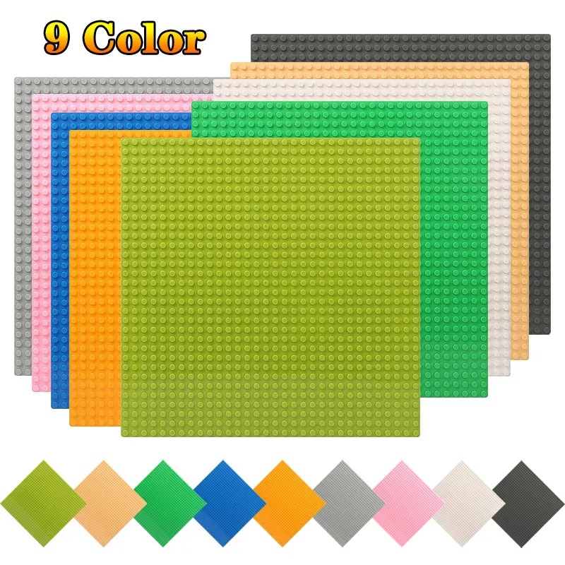 

32*32 Dots Base Plate Compatible for Small Bricks Baseplate Boardfigures 9 Colors DIY Building Blocks Toy For Children