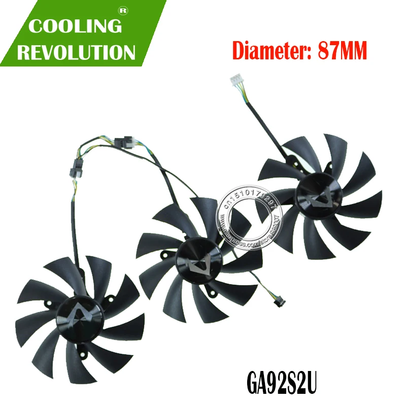 Набор из 3 предметов GA92S2U DC12 в 0,46a-PFTB 4-контактный вентилятор графической карты для ZOTAC RTX2060-6GD6 X GAMING OC