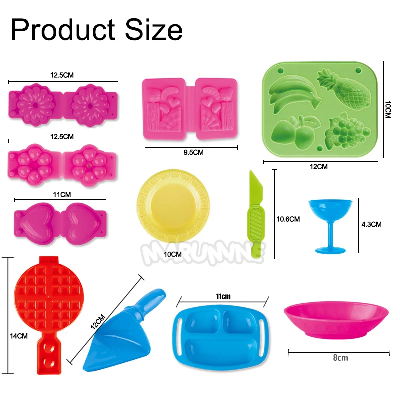 Marumine 3D Цвет глины плесень пластилина лепка из Tool Kit Лапша Maker пельмени Еда