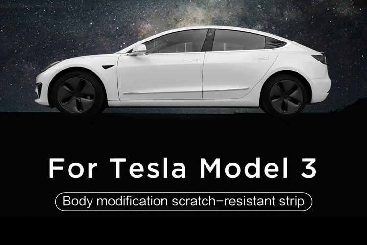 LUCKEASY автомобиль из нержавеющей стали отделка хвоста для Tesla модель 3- хвост ворота Отделка 1 компл
