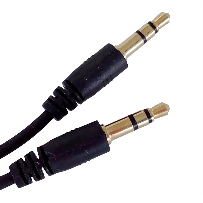 3 5 мм стерео разъем к 1 2 Mtrs Золотой аудио кабель|Кабели USB| |