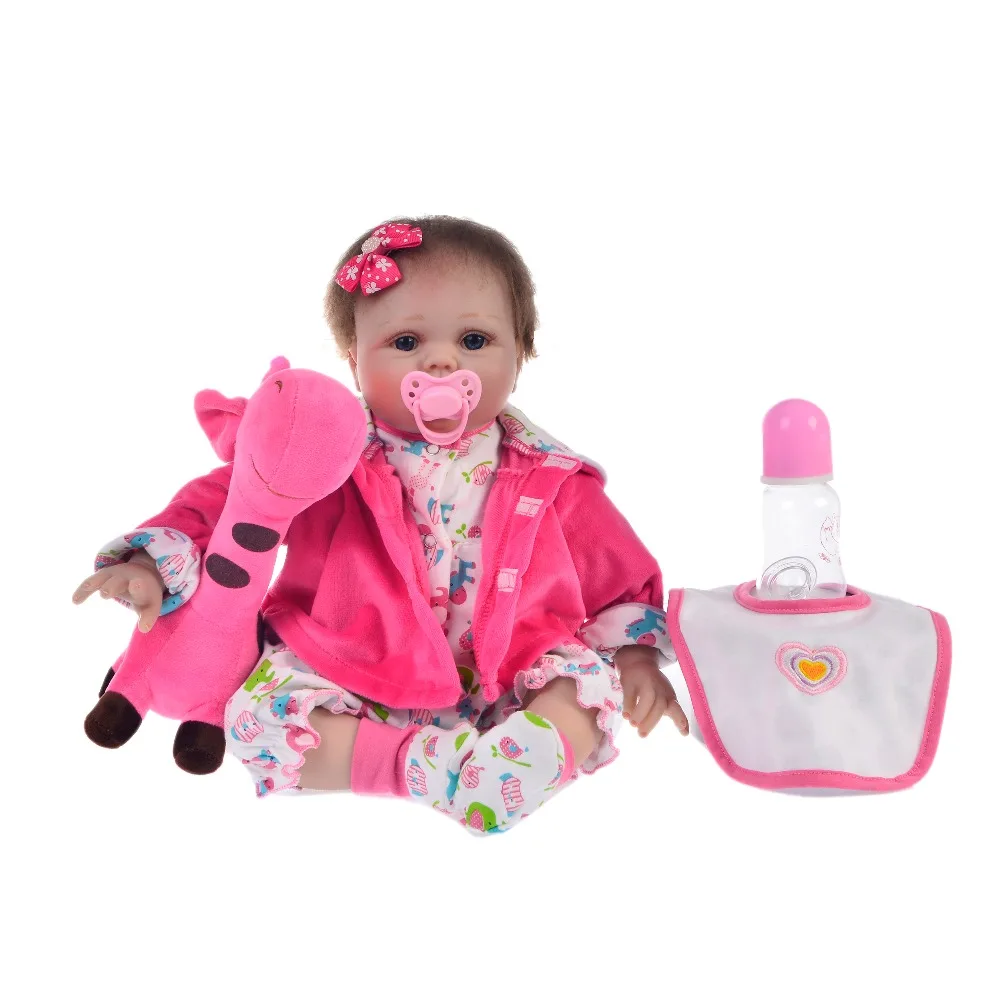 KEIUMI, новинка, силиконовые куклы Reborn, 22 дюйма, 55 см, милые куклы Reborn, реалистичные, мягкие куклы, наборы для детей, сюрприз на день рождения