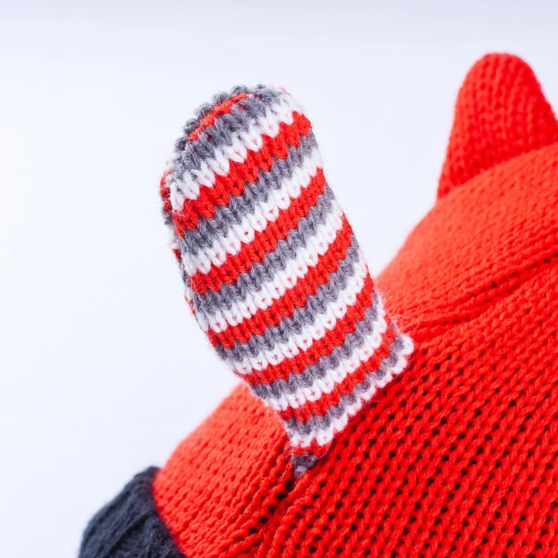 Детские шапки с рисунком лисы шапочки-бини для малышей вязаные крючком чепчик