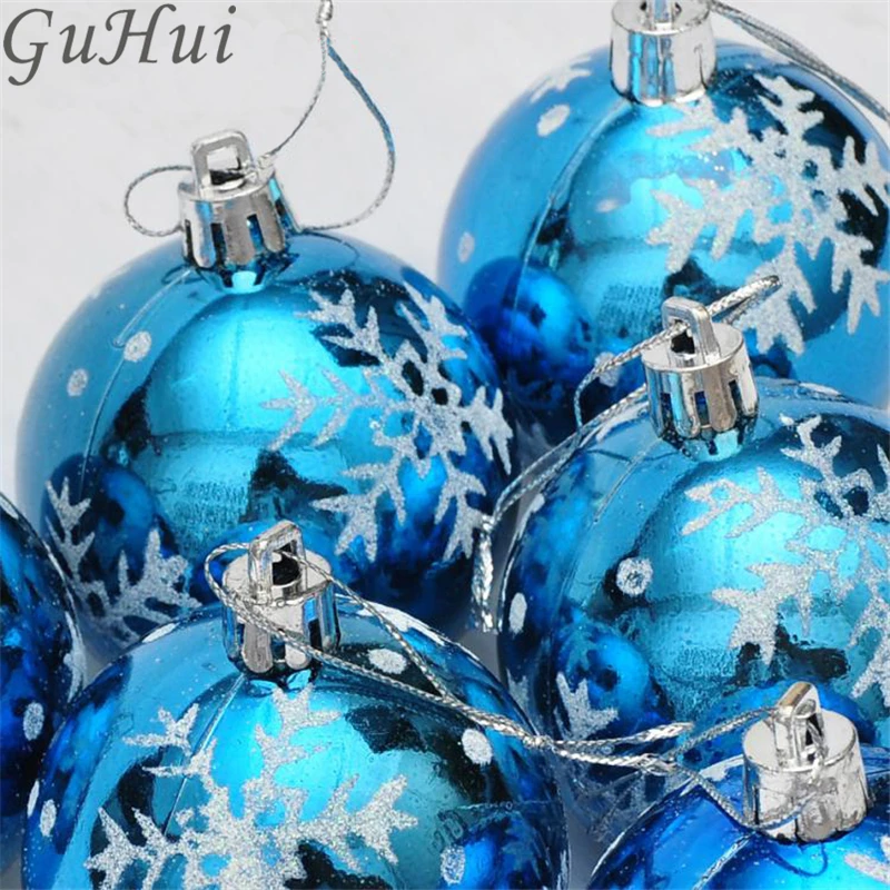 Белый Снежинка цвет рисунок висячие украшения шар Рождество Домашняя вечеринка