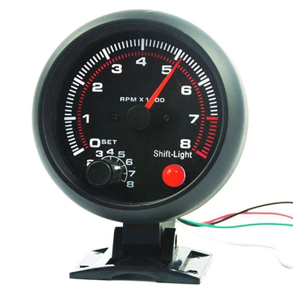 3 75 ''Тахометр автомобильный сдвиг свет светодиодный универсальный дисплей