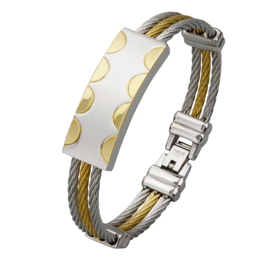 Новые модные трендовые мужские ювелирные изделия из проволоки нержавеющей стали