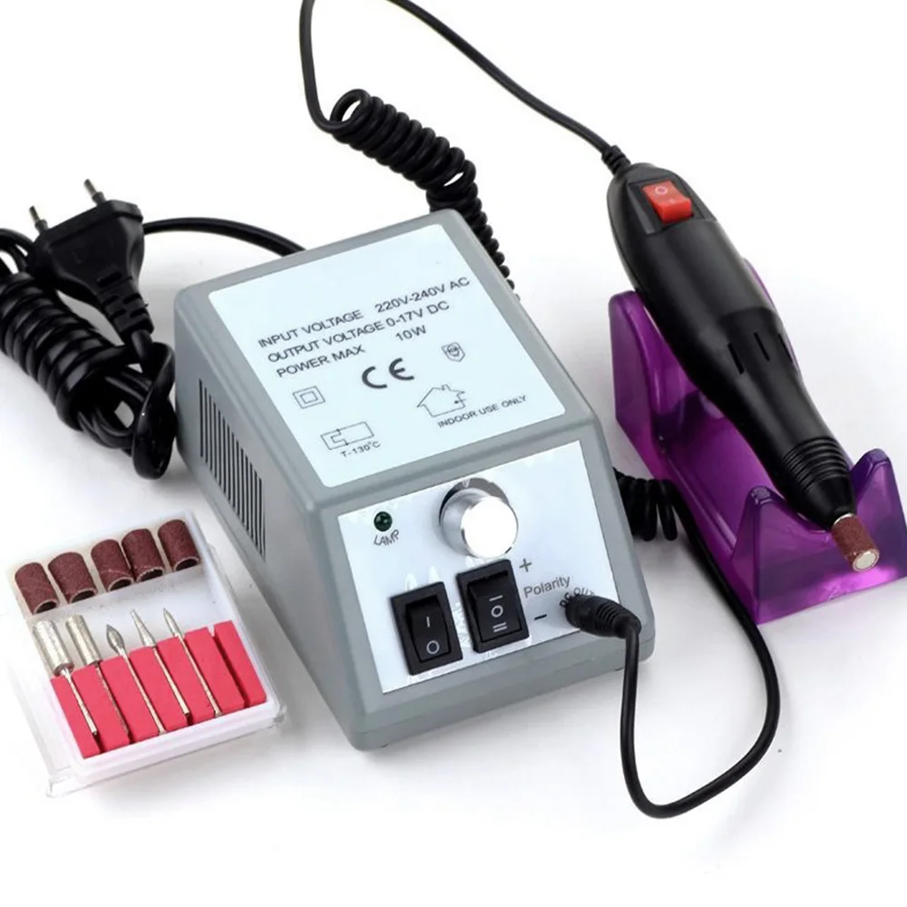 lectric Nail Drill Manicure Set File Pedicure Pen Machine Kit With Extra Ceramic Bit Sanding bands | Красота и здоровье