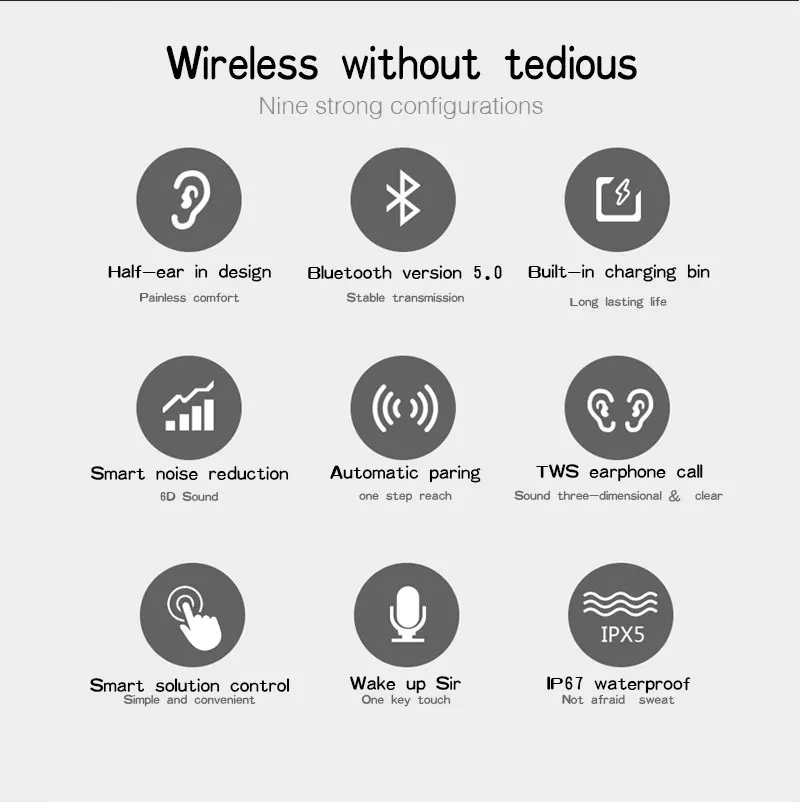 2019NEW T89 наушники-вкладыши TWS с Smart бинауральные гарнитуры Bluetooth наушники Фитнес браслет монитор сердечного ритма Смарт-браслет спортивные часы pk, mi Группа 4