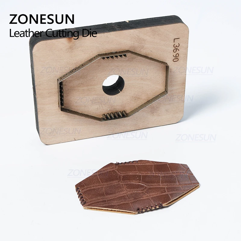 ZONESUN C1 держатель для банковской кредитной карты деревянный шаблон работы с кожей