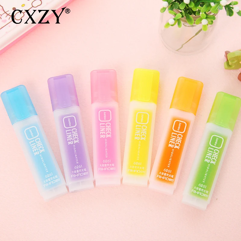 CXZY кавайный конфетный Цвет Пастель набор ручек-маркеров hilighter свет scribble Жидкий Мел пастельный цвет Mark Японская школа 1M802