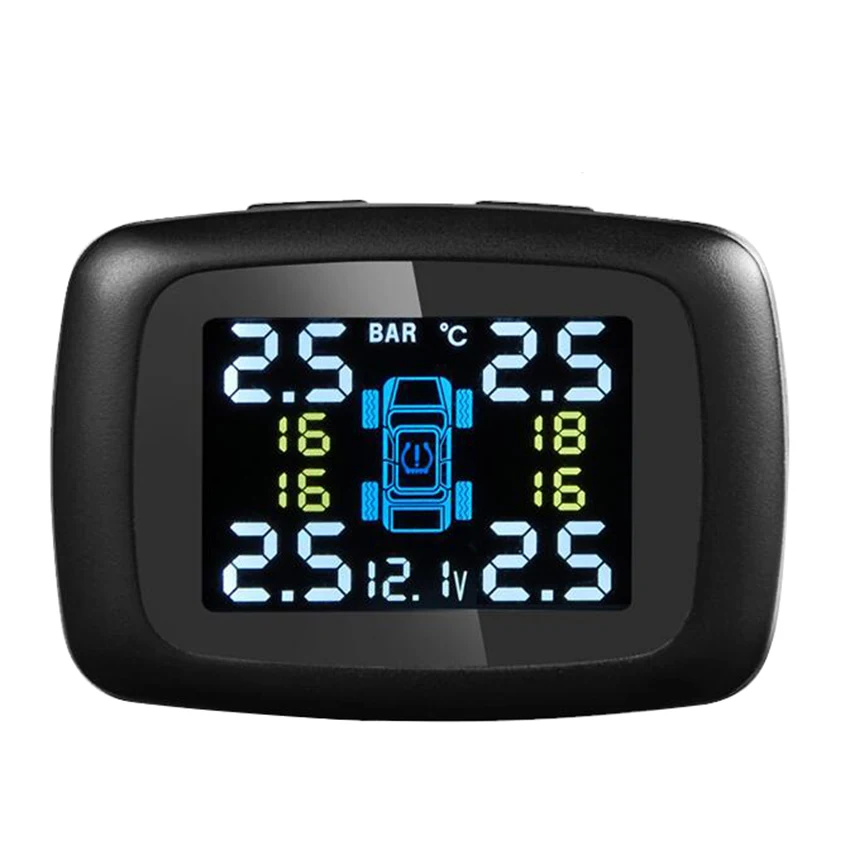 Беспроводной салона автомобиля TPMS 12 В цифровой Давление мониторинга Системы шин