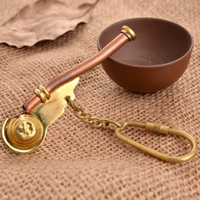 

Steampunk Men Women's Key Ring Vintage Tobacco Pipe Metal Key Chains Fashion Accessory