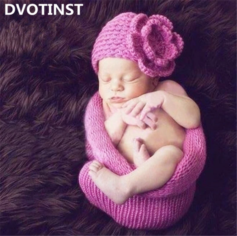 Dvotinst/реквизит для фотосъемки новорожденных; вязаный крючком спальный мешок+ шапка; комплект для студийной фотосессии; аксессуары для фотосессии