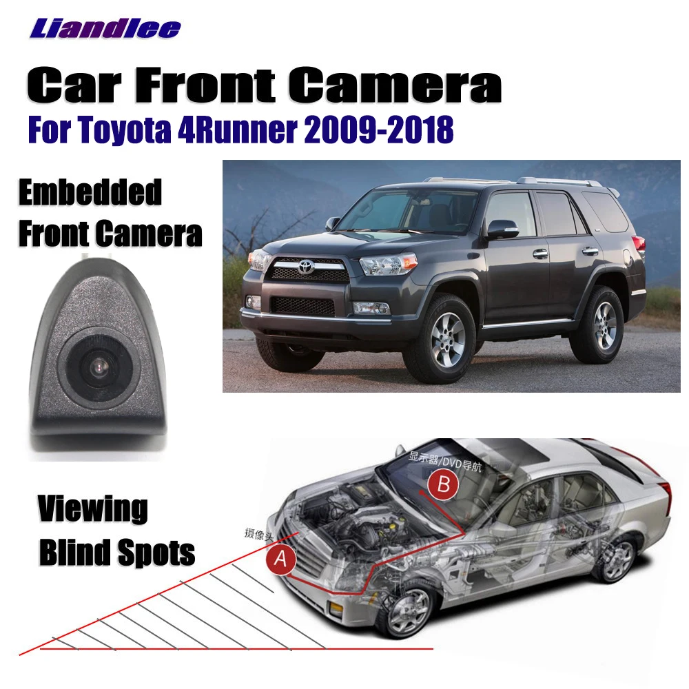 Автомобильная HD камера переднего вида для Toyota 4runner Highlander XU40 Alphard 2007 2015 не задние