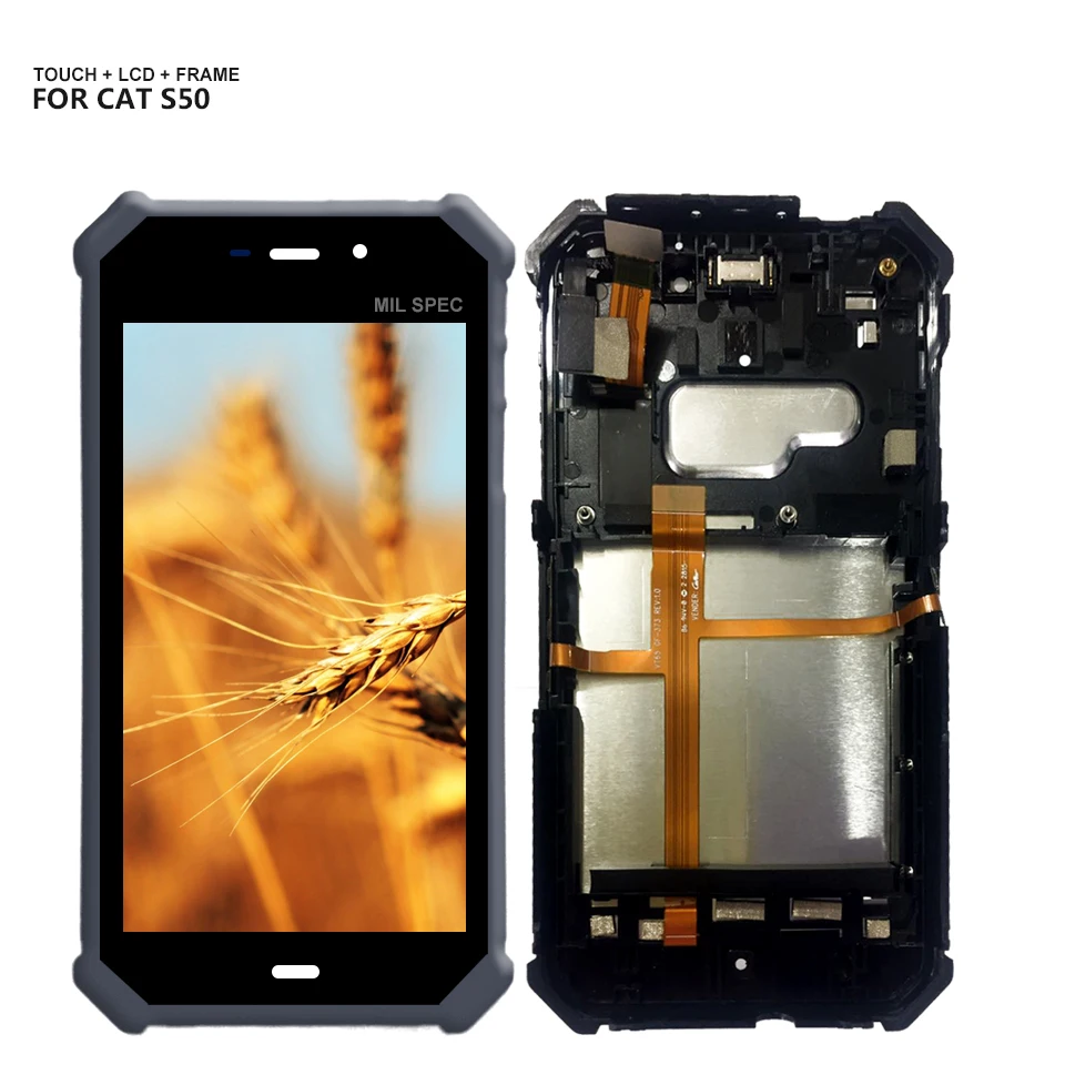 Для гусеницы CAT S50 сенсорный экран дигитайзер ЖК дисплей сборка Замена с