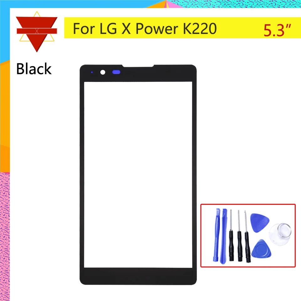Передний внешний экран 5 3 дюйма для LG X Power K220DS K220 LS755 US610 K450 стеклянная линза