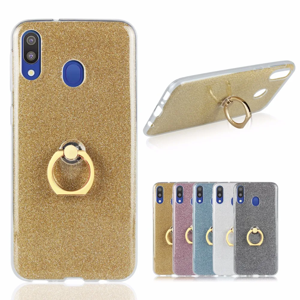 Чехол для телефона из ТПУ с блестящим кольцом Samsung Galaxy A2 Core A10 A20/A30 A40 A50 A60 A70 A80/A90 A20E