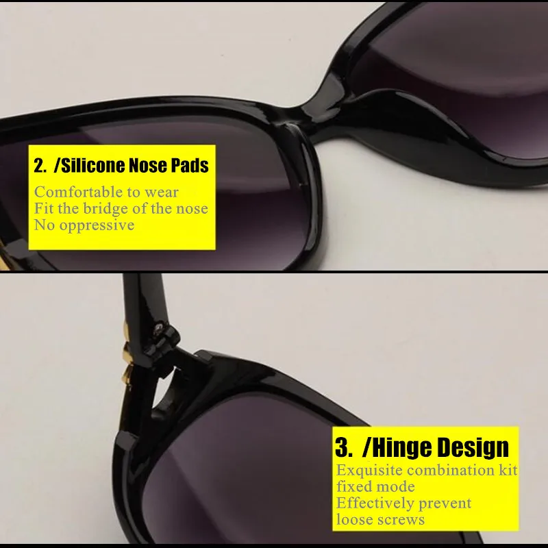 300p Women Fashion Sunglasses Lady Colors Sun Goggle UV400 Anti-UV Sunscreen Square Frame Driving Polarized Glasses Gafas De Sol